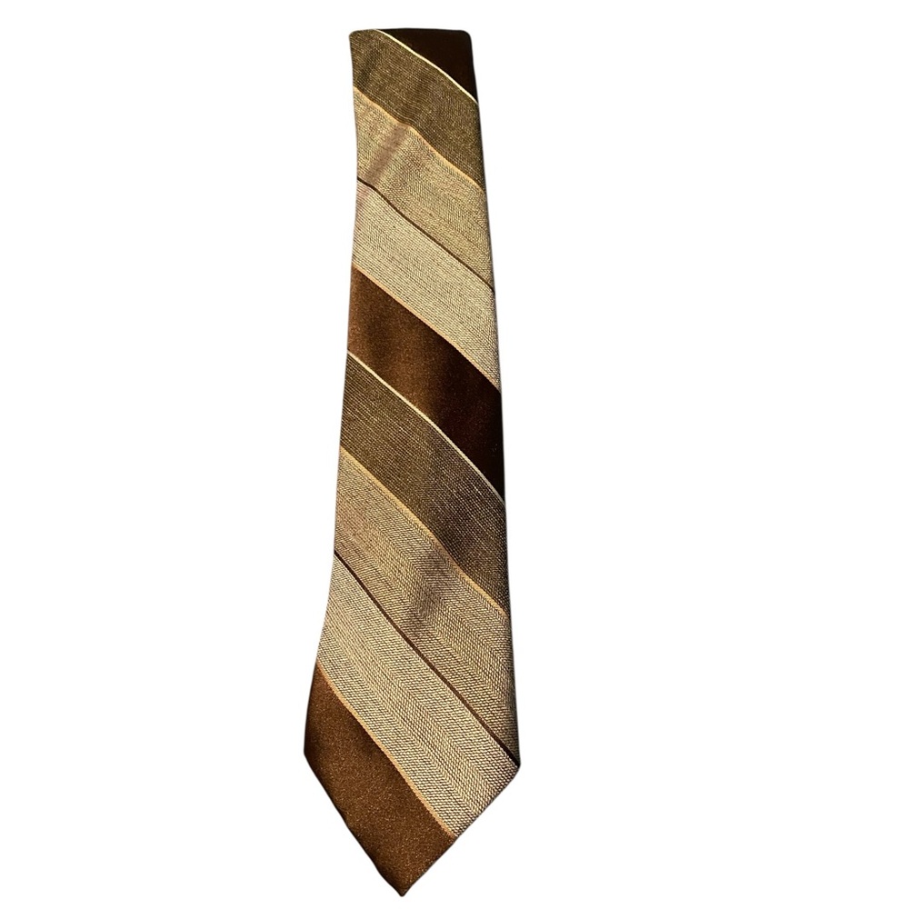 Vintage Brown Striped Men's Tie